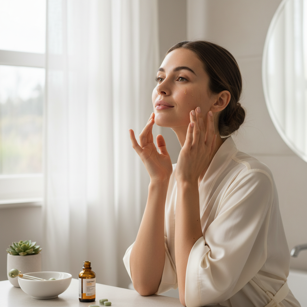 Sérum Vitamine C - Application lifestyle